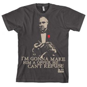 The Godfather Offer t-shirt - donkergrijs - voor heren - officiele merchandise - katoen