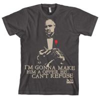 The Godfather Offer t-shirt - donkergrijs - voor heren - officiele merchandise - katoen
