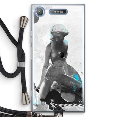 I will not feel a thing: Sony Xperia XZ1 Transparant Hoesje met koord