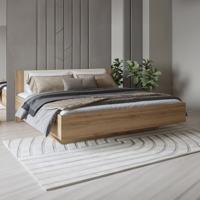Home365 Houten Bed met Opbergruimte Verdal - Eiken