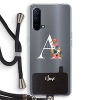 Pink Bouquet: OnePlus Nord CE 5G Transparant Hoesje met koord
