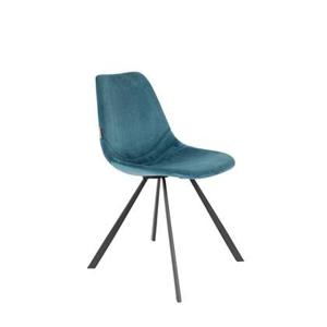 Dutchbone Franky Eetkamerstoelen Blauw - Set van 2