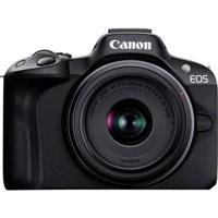 Canon Canon EOS R50 Kit schwarz + RF-S 18-45 I Digitale spiegelreflexcamera Incl. RF-S 18-45 mm lens Zwart 4K video, Flitsschoen, Draai- en zwenkbare display,