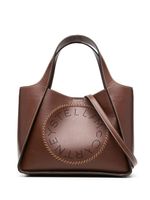 Stella McCartney sac cabas MyEA à logo perforé - Marron