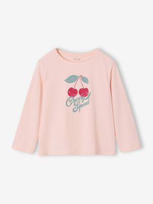 T-shirt BASICS met lange mouwen voor meisjes lichtroze T-shirt BASICS met lange mouwen voor meisjes lichtroze