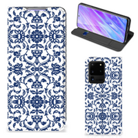 Samsung Galaxy S20 Ultra Smart Cover Flower Blue - thumbnail