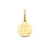 14k Geelgouden Hanger Sterrenbeeld Schorpioen - 1,2 cm / 6 mm