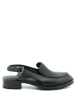 Studio Chofakian mocassins en cuir à boucle - Noir