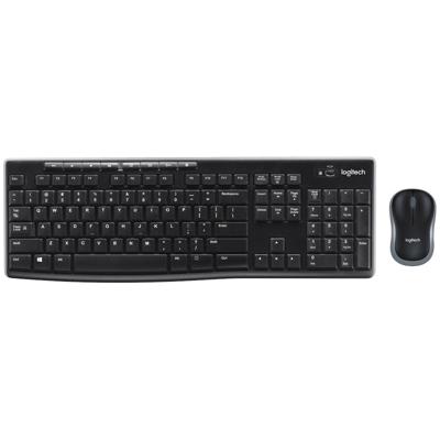 Logitech MK270 2 4 GHz draadloos toetsenbord + muis set (zwart)