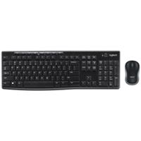Logitech MK270 2 4 GHz draadloos toetsenbord + muis set (zwart)