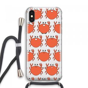 Krab: iPhone XS Max Transparant Hoesje met koord