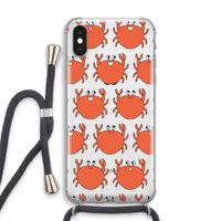 Krab: iPhone XS Max Transparant Hoesje met koord Krab: iPhone XS Max Transparant Hoesje met koord