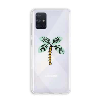 Palmboom: Galaxy A71 Transparant Hoesje