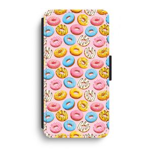 Pink donuts: iPhone XR Flip Hoesje