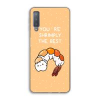 You're Shrimply The Best: Samsung Galaxy A7 (2018) Transparant Hoesje