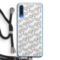 Zwanen: Samsung Galaxy A50 Transparant Hoesje met koord
