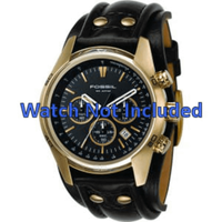 Horlogeband Fossil CH2615 Leder Zwart 22mm