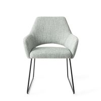 Jesper Home Yanai eetkamerstoel Soft Sage slide black Jesper Home Yanai eetkamerstoel Soft Sage slide black