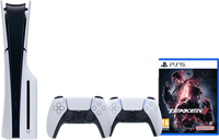 PlayStation 5 Slim Disc Edition + Tekken 8 + Extra Controller Wit - thumbnail