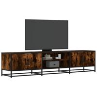 Tv-meubel 180x35x41 cm bewerkt hout gerookt eikenkleurig