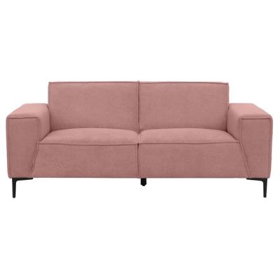 Leen Bakker - Bank Romy 2-zits - Curio - Stof - Roze - 90x195x78 Cm
