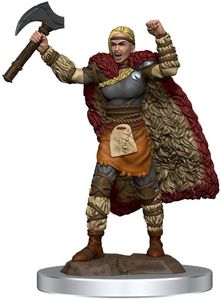 Dungeons & Dragons Icons of the Realms - Female Human Barbarian (Axe) Premium Figure
