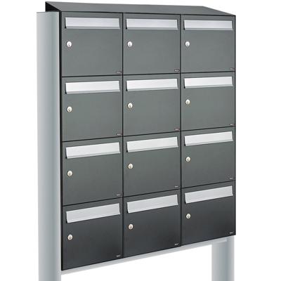 Allux Flow Set 3-Breed, 4-Hoog Met Dak Op Statief Antraciet - 40040065_3x4ds