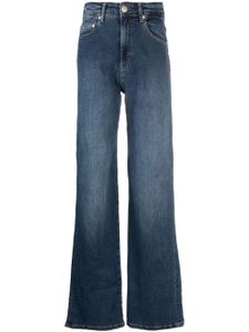 Chiara Ferragni star-embroidered straight-leg jeans - Bleu