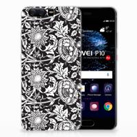 Huawei P10 | TPU Case | Black Flowers
