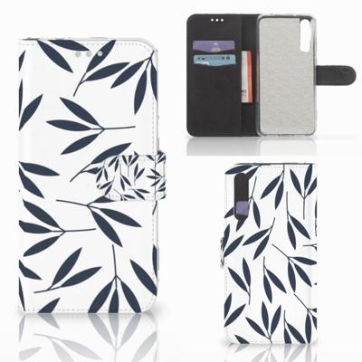 Huawei P20 Pro Hoesje Leaves Blue
