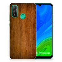 Huawei P Smart 2020 Bumper Hoesje Donker Hout