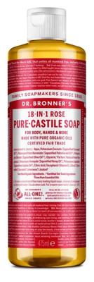 Dr Bronners Liquid soap roos 475 Milliliter Dr Bronners Liquid soap roos 475 Milliliter