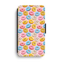 Pink donuts: iPhone XS Max Flip Hoesje