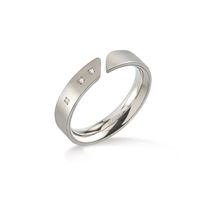 Boccia Titanium 0140-02 ring met diamant Maat 56 is 17.75mm