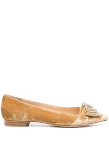 Dee Ocleppo ballerines Pretty en velours - Marron