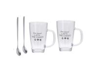 Excellent Houseware Latte macchiato set 4-delig 300ml