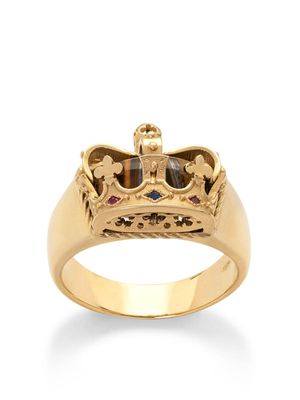 Dolce & Gabbana bague Royal en or jaune 18ct sertie de saphir, rubis et fer