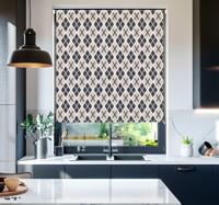 Ruiten patroon raambekleding Scandinavisch