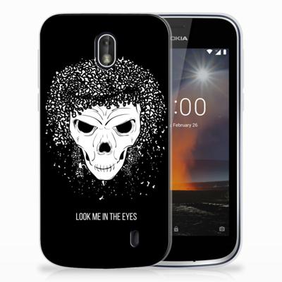 Silicone Back Case Nokia 1 Skull Hair Silicone Back Case Nokia 1 Skull Hair