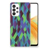 Samsung Galaxy A33 5G | TPU Hoesje | Abstract Green Blue
