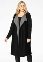 Yoek Vest met contrast | Zwart | Maat 58/60