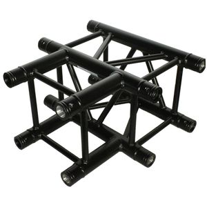 Duratruss DT 34/2-T35-T vierkant truss 3-weg T-stuk zwart