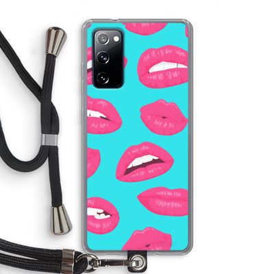 Bite my lip: Samsung Galaxy S20 FE / S20 FE 5G Transparant Hoesje met koord