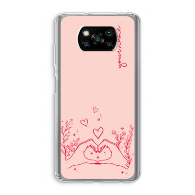 Love is in the air: Xiaomi Poco X3 Pro Transparant Hoesje