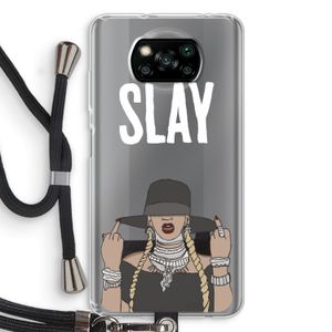Slay All Day: Xiaomi Poco X3 NFC Transparant Hoesje met koord