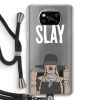 Slay All Day: Xiaomi Poco X3 NFC Transparant Hoesje met koord
