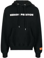 Heron Preston hoodie en coton biologique à logo imprimé - Noir - thumbnail