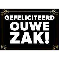 Abraham 50 jaar verjaardagskaart/ wenskaart ouwe zak Abraham 50 jaar verjaardagskaart/ wenskaart ouwe zak
