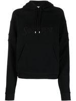 Saint Laurent hoodie en coton à logo brodé - Noir - thumbnail