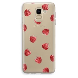Framboosjes: Samsung Galaxy J6 (2018) Transparant Hoesje